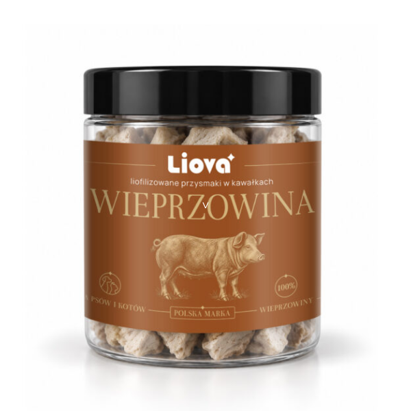 LIOVA Wieprzowina – liofilizowany przysmak dla psa i kota - 40 g.png