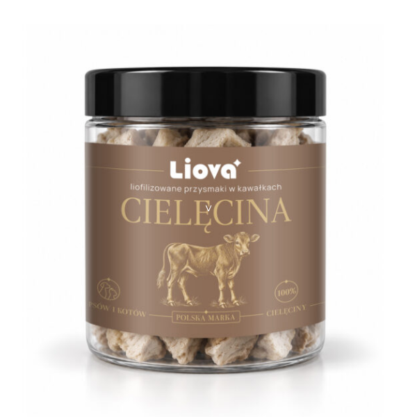 LIOVA Cielęcina – liofilizowany przysmak dla psa i kota - 40 g.png