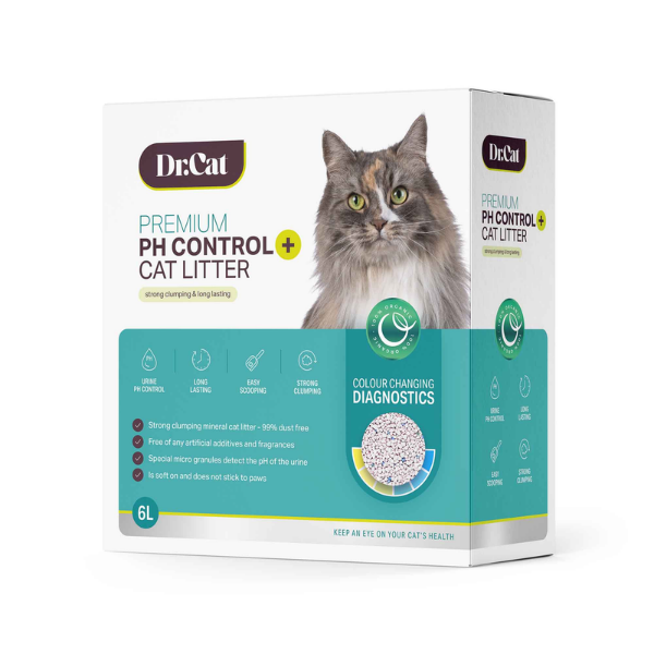 DR CAT Dr.Cat Premium PH Control+ Żwirek diagnostyczny dla kota - 6L.png
