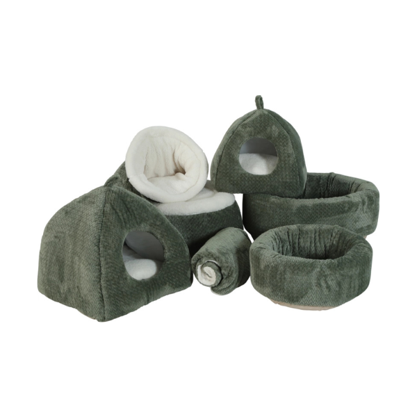 ZOLUX OLYMPE Legowisko dla kota okrągłe XL - kolor khaki  (5).png