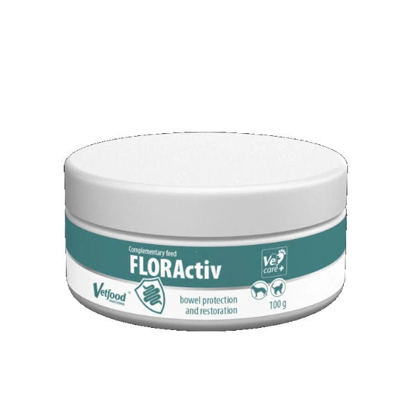 VETFOOD FLORAACTIV Preparat odżywczy dla psów i kotów z chorobami układu pokarmowego - 100 g.jpg