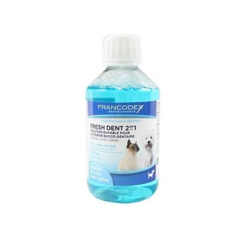 FRANCODEX FRESH DENT Płyn do higieny jamy ustnej dla psów i kotów - 250 ml.jpg
