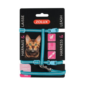 ZOLUX Zestaw spacerowy dla kota - kolor niebieski