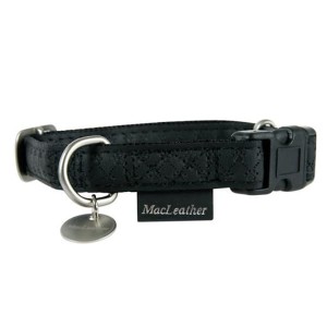 ZOLUX Obroża regulowana Mac Leather 20mm - kolor czarny