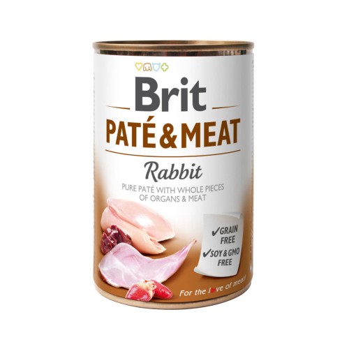 BRIT PATE &amp; MEAT - karma mokra z pasztetem  i królika - 400 g.jpg