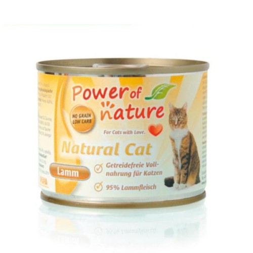 POWER OF NATURE NATURAL CAT- karma mokra z jagnięciną dla kotów - 200g x 10 szt..jpg