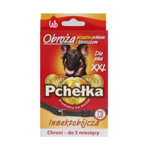 PCHEŁKA OBROŻA XXL PRZECIW PCHŁOM I KLESZCZOM DLA PSÓW DUŻYCH RAS - 75 CM.jpg