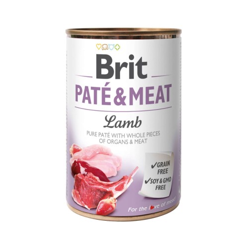 BRIT PATE &amp; MEAT - karma mokra z pasztetem i jagnięciną - 400 g.jpg