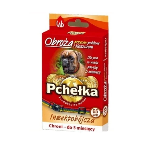 PCHEŁKA Obroża insektobójcza przeciw pchłom i kleszczom dla psów - 65 cm.jpg