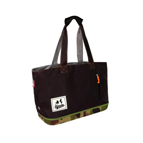 IBIYAYA Torba CAMOUFLAGE na ramię dla psa - kolor grafitowy