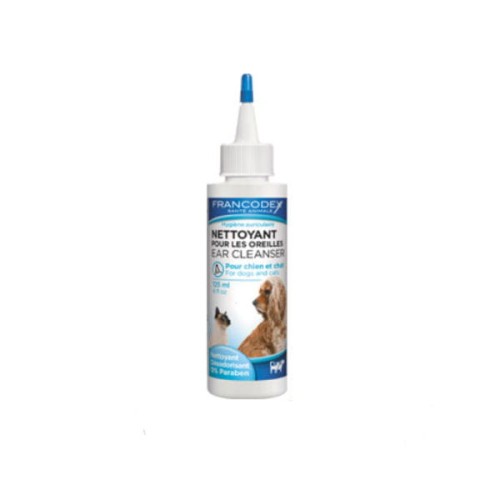 FRANCODEX Płyn do mycia uszu psów i kotów - 125 ml.jpg