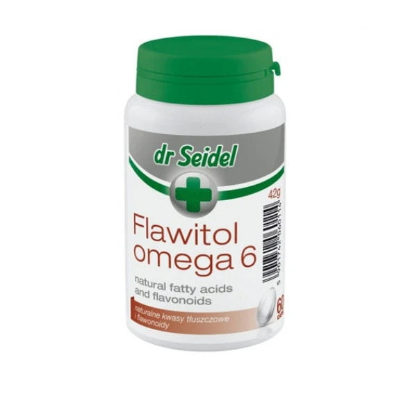 DR SEIDEL Flawitol Omega 6 dla poprawy skóry i sierści - 60 tabletek.jpg
