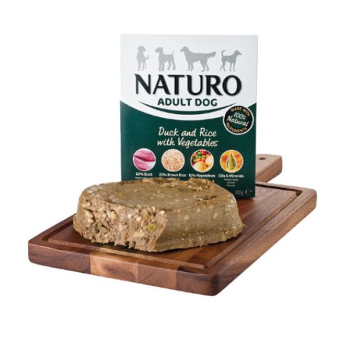 NATURO ADULT DOG Duck and rice with vegetables Karma mokra z kaczką, ryżem i warzywami dla dorosłych psów - 400g.jpg