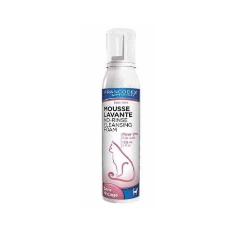 FRANCODEX Pianka myjąca bez spłukiwania dla kotów - 150 ml.jpg