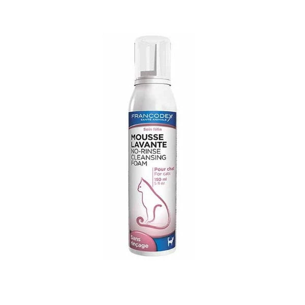 FRANCODEX Pianka myjąca bez spłukiwania dla kotów - 150 ml.jpg
