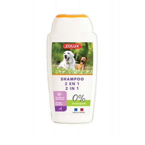 ZOLUX Szampon 2 w 1 dla psów - 250 ml.jpg