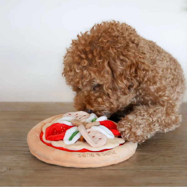 Pups &amp; Bubs Zabawka węchowa dla psa - PIZZA PEPPERONI (5).png