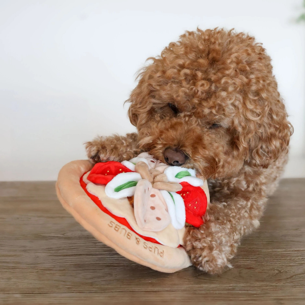 Pups &amp; Bubs Zabawka węchowa dla psa - PIZZA PEPPERONI (6).png